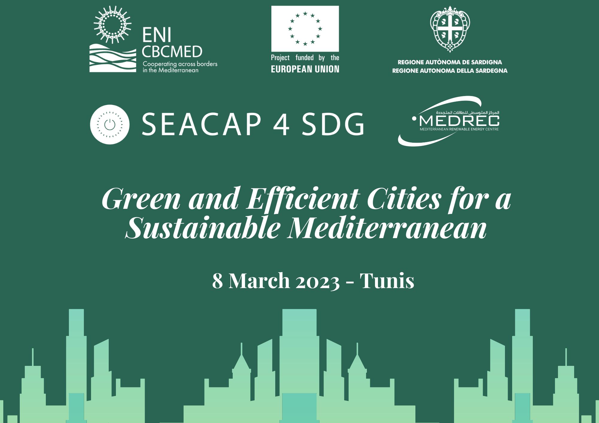 SEACAP4SDG organizes an event on Green and Efficient Cities for a Sustainable Mediterranean in Tunisia