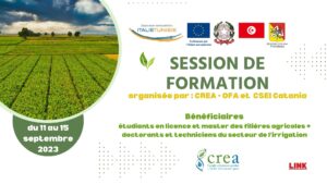 Session de formation sur l’approvisionnement en eau dans l’agriculture