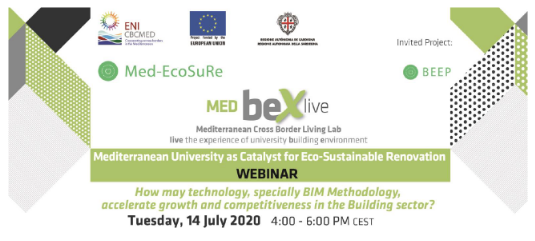 Energy efficiency: third Med-EcoSuRe webinar in the series “Med BeXLive Living Lab”