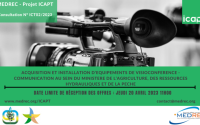 [ICAPT] Acquisition et installation d’équipements de visioconférence – communication au sein du Ministère de l’Agriculture, des Ressources Hydrauliques et de la Pêche