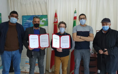 Signing of the contract with the construction company responsible for landscaping the sites of the 10 photovoltaic water pumping stations