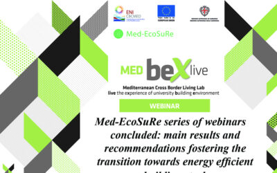 Closing of the Med-EcoSuRe webinar series: main results and recommendations for efficient energy renovation in Mediterranean universities