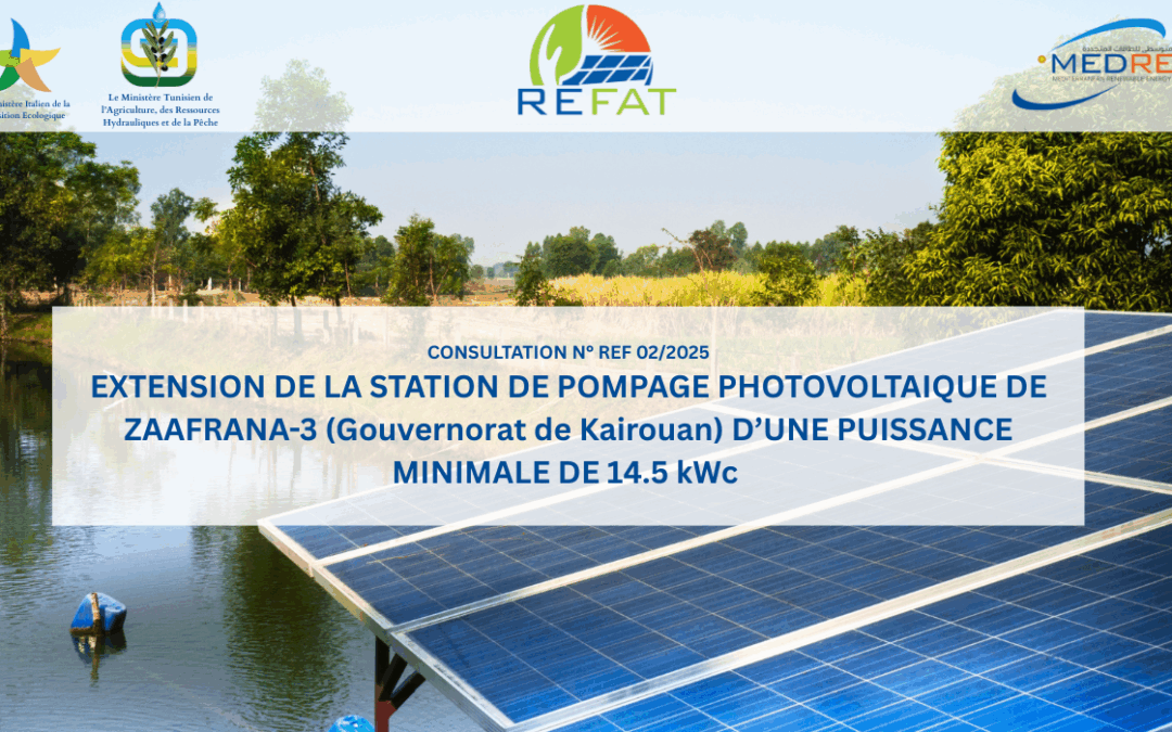 [REFAT] Consultation: Extension de la station de pompage photovoltaique de zaafrana