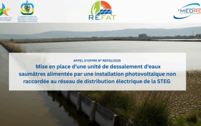 [REFAT] Appel d’offre: Mise en place d’une unité de dessalement d’eaux saumâtres alimentée par une installation photovoltaïque