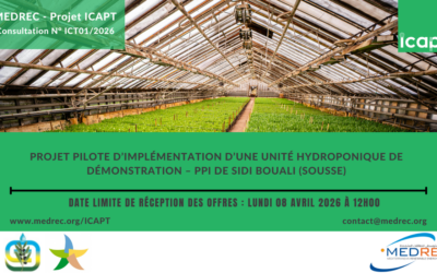 [ICAPT] Projet pilote d’implémentation d’une unité hydroponique de démonstration à Sousse